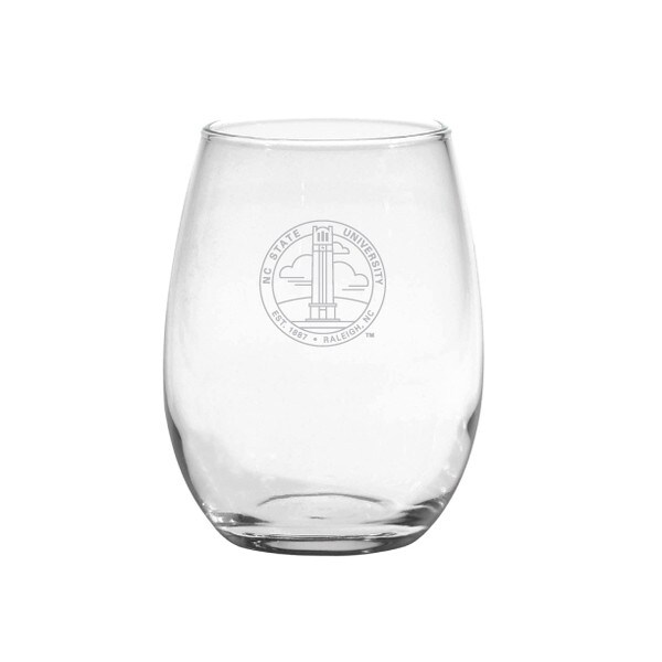 16oz. Stemless Wine Glass With Etch